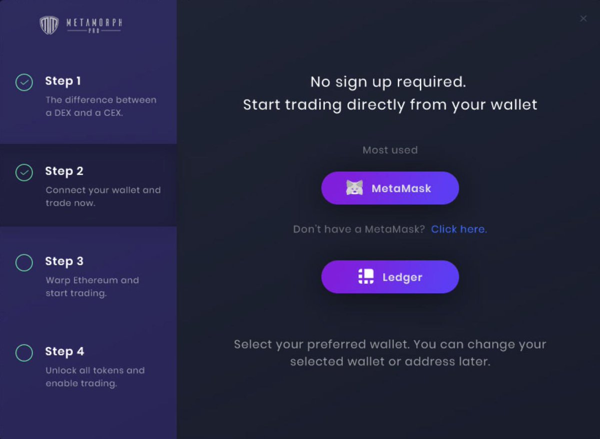 MetaMorphPro's tweet image. The tutorial wizard will be up shortly!
