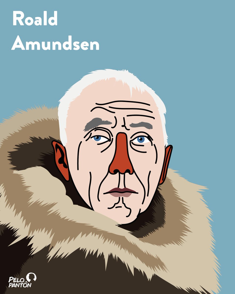 #RoaldAmundsen nació un 16 de julio de 1872 🇳🇴 en #Noruega
Descubrió el #PasoDelNoroeste y fue el 1º en llegar al #PoloSur ⛺️❄️🐧
#TalDíaComoHoy #Amundsen