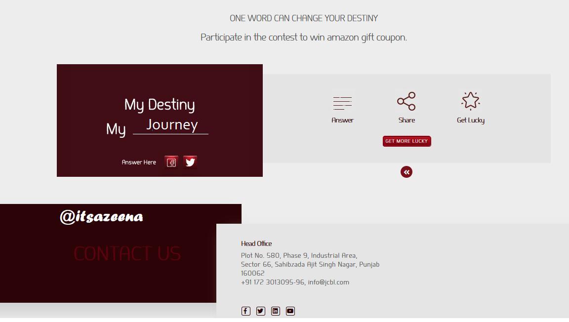 itsazeena's tweet photo. @JcblLimited My DESTINY My JOURNEY.
#DestinyToMe #CaptureTheDestiny #JCBLContest @JcblLimited #JcblLimited #Jcbl #Destiny #prawaas
@prashpatel_
@ShantiVB6
@RiisingStaar
@SitaSingh_ https://t.co/H704Y9P2pB