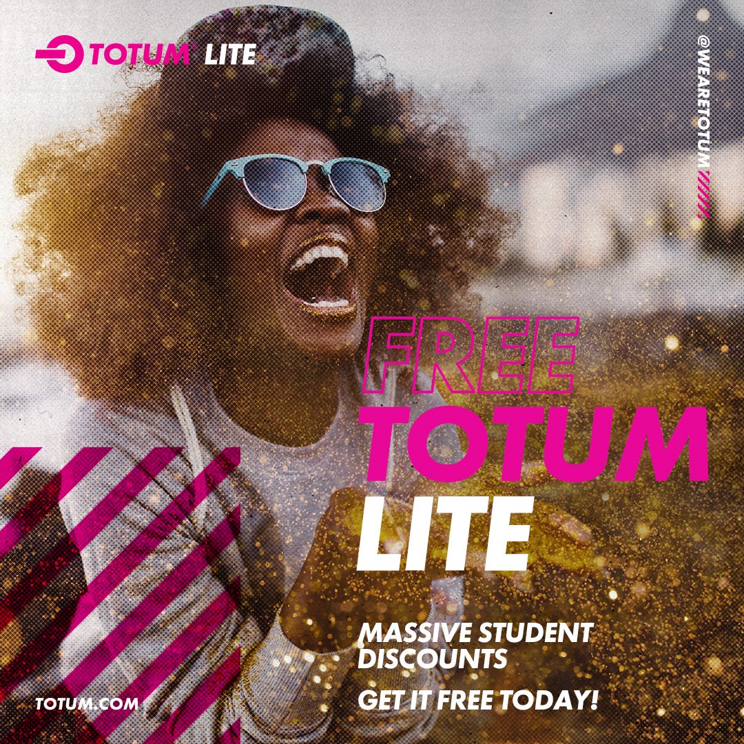 Love a student deal? Enjoy student discounts for the next three years by signing up to TOTUM :(link: buff.ly/2Ja7xJ1) buff.ly/2Ja7xJ1