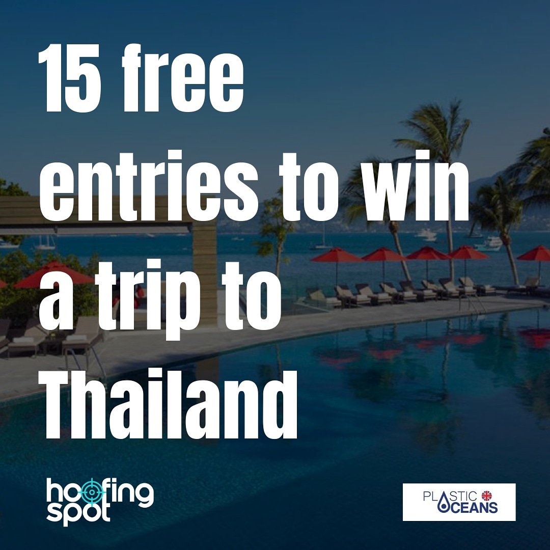 #donate £25 into our #thailand campaign and you will get 15 #free entries. So that is 40 entries to win this #amazing trip to this #beautiful place and help us to support <a href="/PlasticOceans/">Plastic Oceans UK is now Ocean Generation</a> 

Enter now at hoofingspot.co.uk/thailand-exper… 

#gottobeinittowinit #hoofing