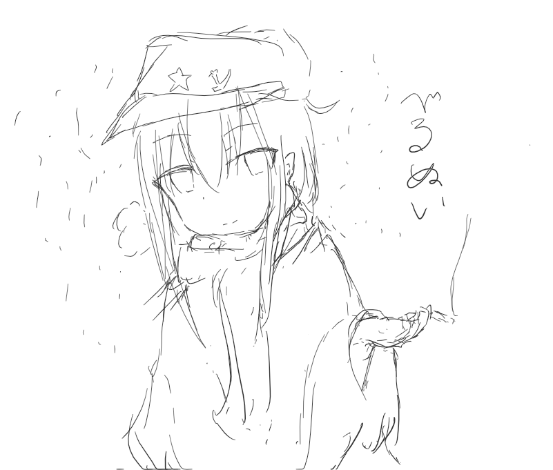 べるぬい落書き 