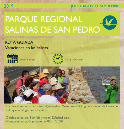 💥💥Todavía quedan plazas disponibles 😱😱😀😀
#VisitaGuiada Vacaciones en las #SalinasSPedroPR 
🗓️Este #jueves 18
¿Todavía no te has inscrito? 🤔 #Corre que las plazas vuelan 🐦 como los habitantes de las Salinas 🤭😅
☎️  968 178 139