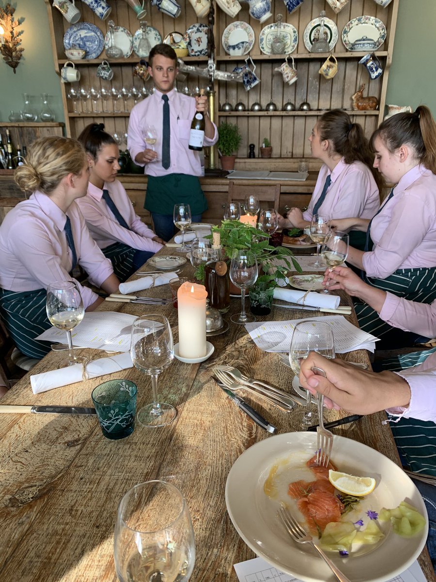 AdamBrandish's tweet photo. You have to know the classics!! Some training on @JamesGolding10 smoked salmon and the tomahawk chop! Lovely glass of @dewetshofestate Chardonnay to wash it all down! @jgerty @RiaRhodes @shan_c_harvey @RobinHutson https://t.co/JbLAPG4tav