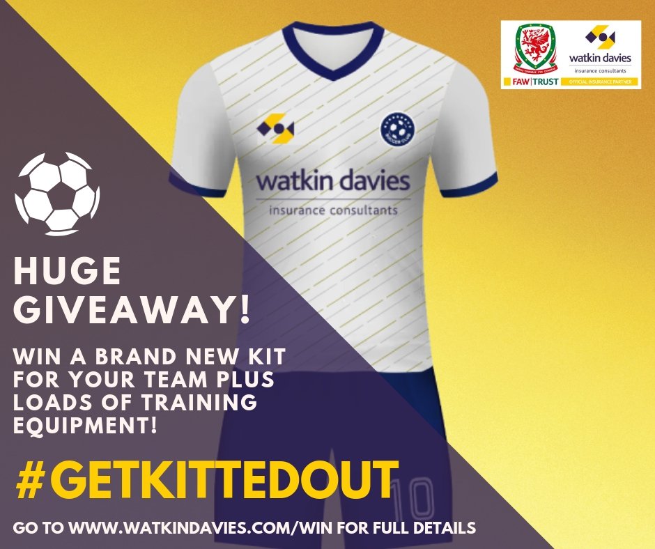 We have a HUGE Pre Season giveaway for football clubs based in Wales!

#TrainingEquipment #NewKit #GetKittedOut #InsuranceForSport #Competition #Wales #Football

@FAWales @SouthWalesFA @SWAllianceLge @YClwbPelDroed @TIWFOfficial @GwentCountyFA @CardiffFootball