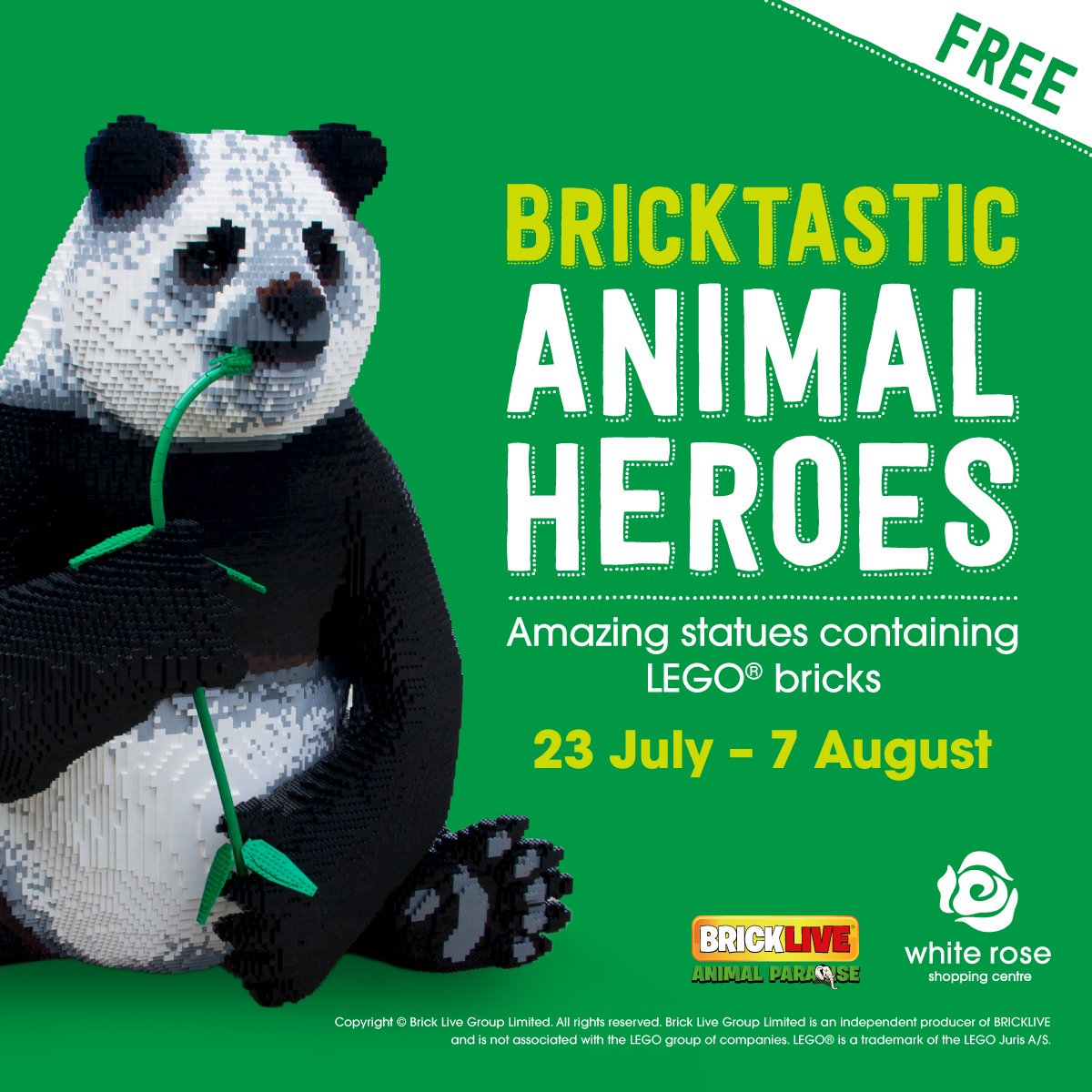 We’ll be hosting autism friendly brick workshops on Sunday 28 July! 🦁

There’s limited places, check out our website to see how you can book a place&gt;&gt; white-rose.co.uk/articles/autis… 
#autismfriendly #autismevents