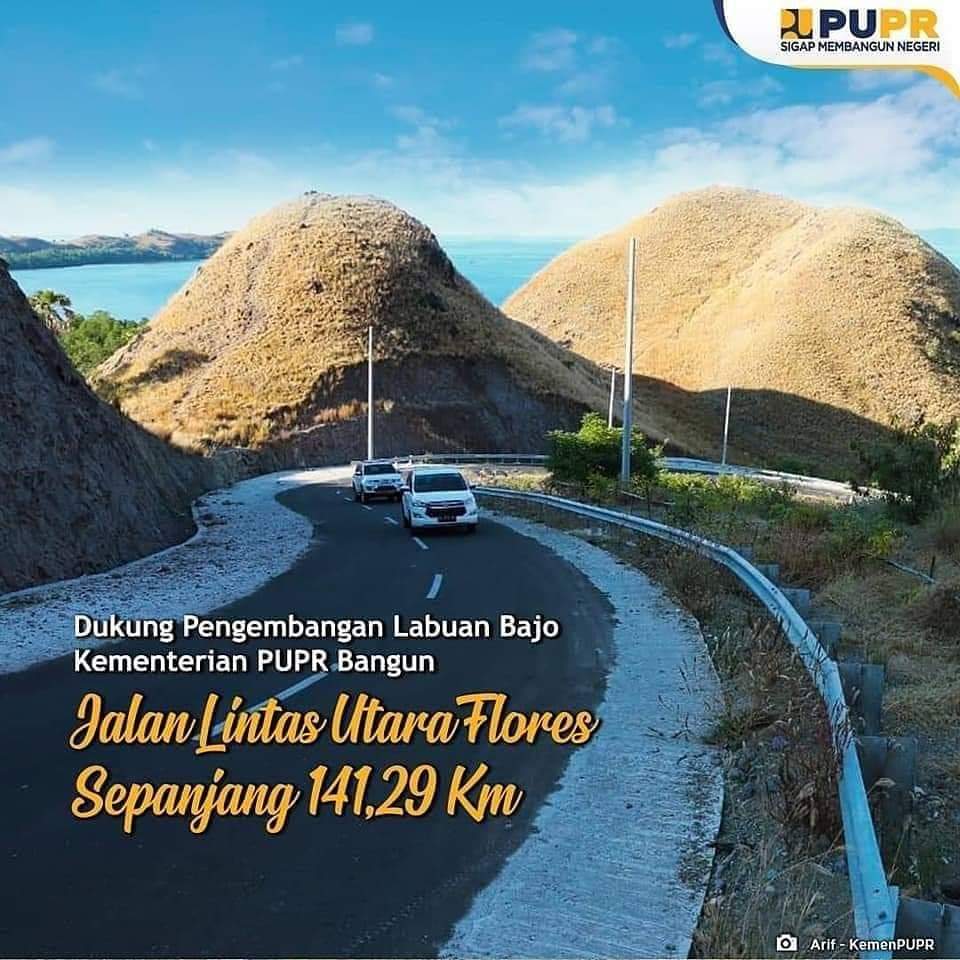 InfoNKR1's tweet photo. Kementerian PUPR Membangun Jalan Lintas Utara Flores, Sepanjang 141,29 Km https://t.co/UVjdiJ6jmr