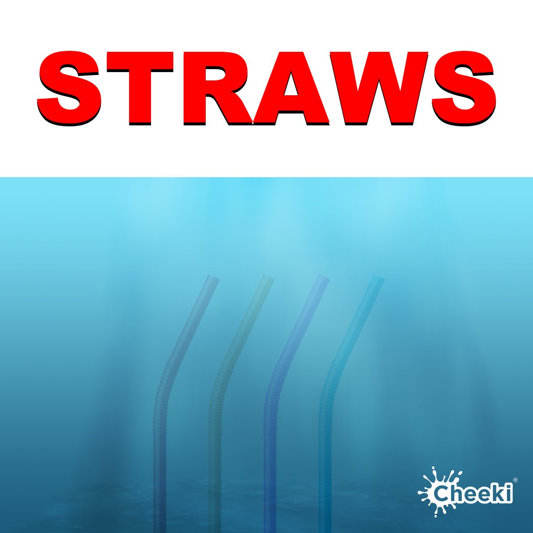 Cheeki_Cheeki's tweet photo. STRAWS - The Ocean's new killer. 😔 Sadly, this isn't a Hollywood movie but reality. It's up to us to make the change for the sake of our oceans. This #plasticfreejuly make sure you #reduce and #refuse single-use plastic. https://t.co/dg8JVhowLt