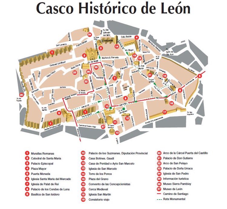 turismoleon's tweet photo. Una ayuda en tu visita a León?? ...venga!! Pistas dentro del Casco Histórico, no te pierdas nada de León!!! #VivirLeón #LeónEsTurismo https://t.co/FJkYIgle2a