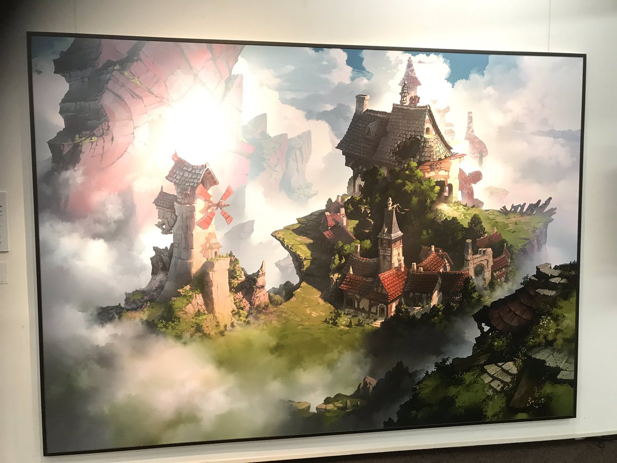 雩 茉莉 Cygames背景美術展 グラブル シャドバ プリコネ 大阪芸大の背景美術展行ってきました 様々な絵が展示されていて一つ一つにクリエイターさんたちの力の入れ具合に感動しました