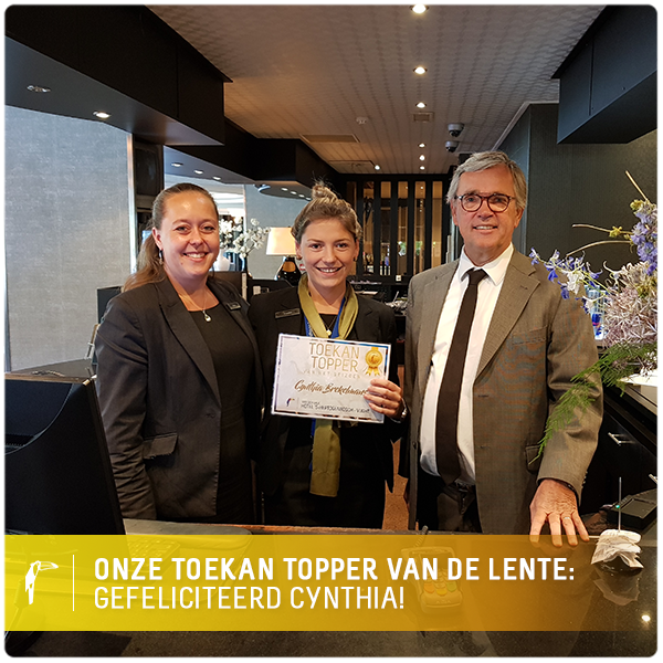 Gefeliciteerd met de titel Toekan Topper van de Lente, Cynthia! 🌸🏆

Cynthia is als supervisor werkzaam bij de Front Office. Collega’s beschrijven haar als collegiaal, geduldig, gastvrij, lief en ze staat altijd voor je klaar. 👌😁