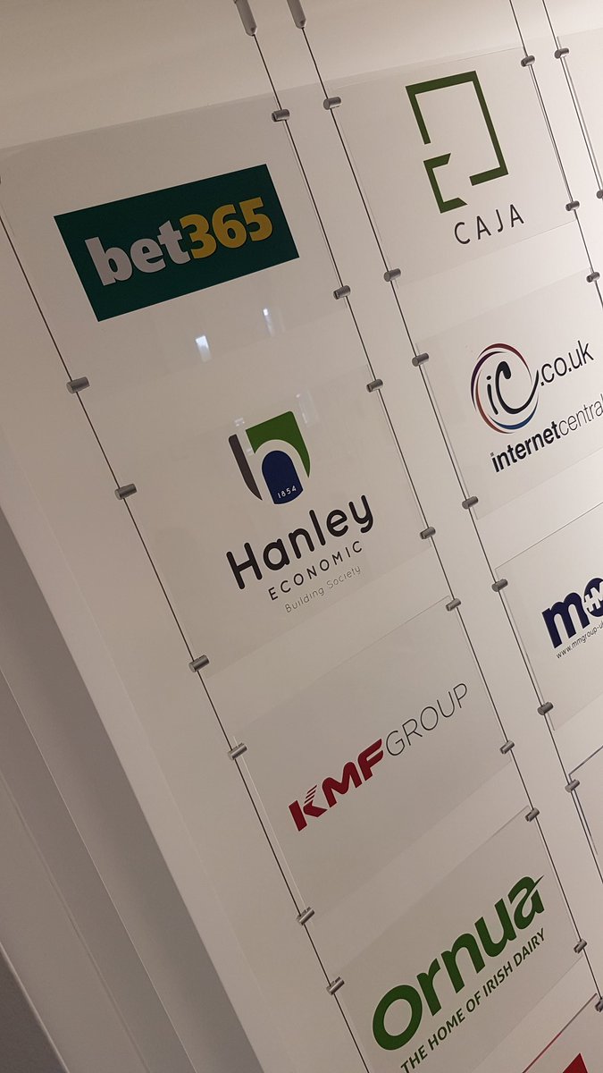 Attended the <a href="/finestNS/">finest</a> Steering Group this morning and spotted the brand spanking new <a href="/HanleyEconomic/">Hanley Economic Building Society</a> sign on the Patrons wall! In good company here...