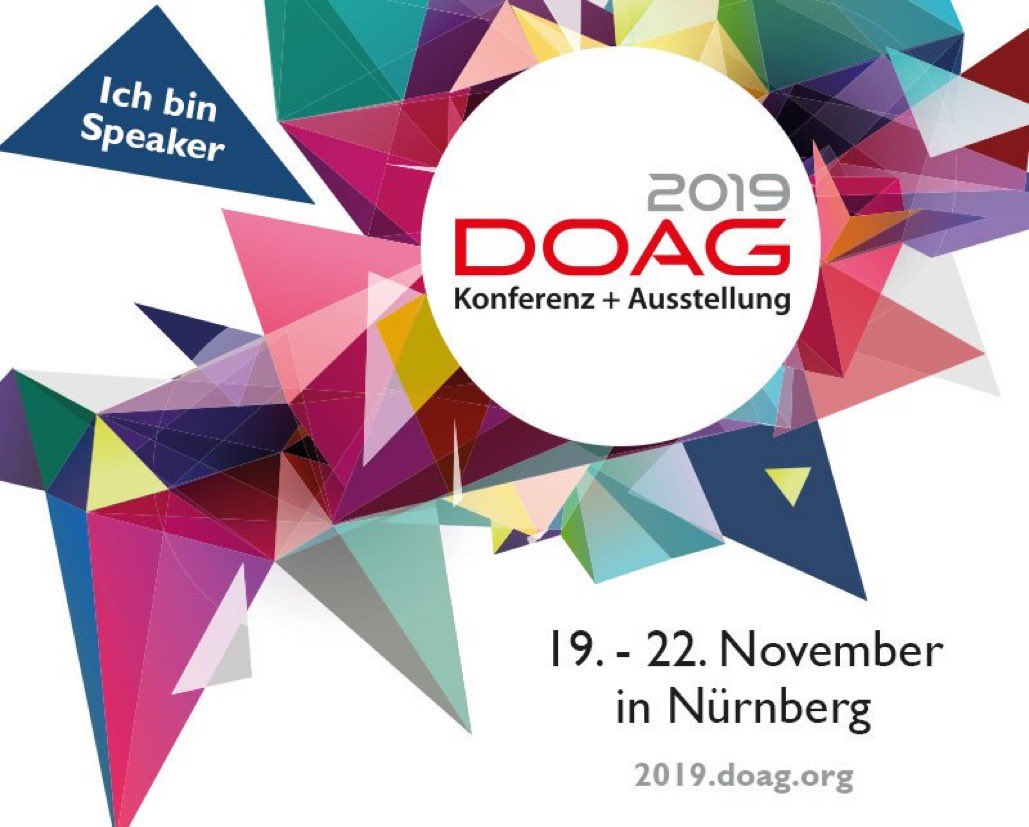 Roger Troller (@rogertroller) on Twitter photo Got an email from DOAG ... “Oldies but Goldies - Part 2” is on the menu for #doag2019. See you in Nuremberg. <a href="/oracleace/">Oracle ACE Program</a> Got an email from DOAG ... “Oldies but Goldies - Part 2” is on the menu for #doag2019. See you in Nuremberg. <a href="/oracleace/">Oracle ACE Program</a>