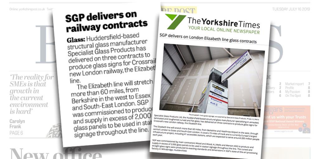 WeAreWildPR's tweet image. #Huddersfield based glass manufacturer, @SGP_Ltd, has been busy delivering on three contracts for London's new railway, the Elizabeth line. Thank you for sharing @yorkshirepost &amp;amp; @TheYorksTimes 🚝 #London #ClientPR