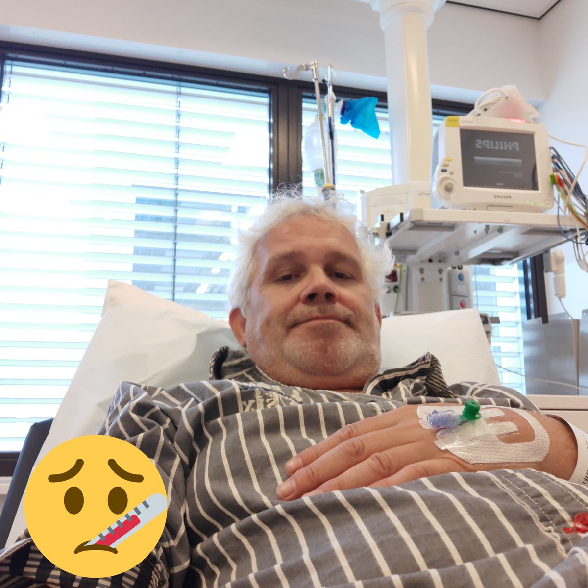 Oké doorgestuurd naar SEH van het viecurie. Weer nierstenen. Auw.