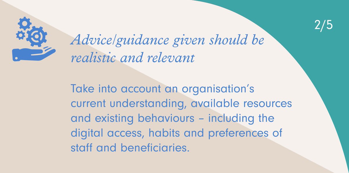 IVAR_UK's tweet photo. 2/5 #TechForSmall tips – Advice/guidance given should be realistic and relevant
#CharityTuesday https://t.co/YXwFfmETgU