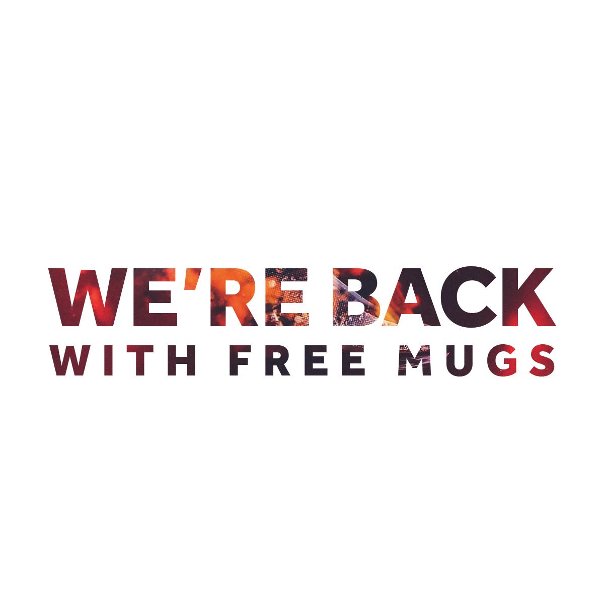 Oh yeah, we’re back...AND...BUY 2 POUCHES AND YOU GET A FREE MUG. It’s been a crazy couple of months, we had to completely rebuild our site and redesign our brand but boy are we sexy now.