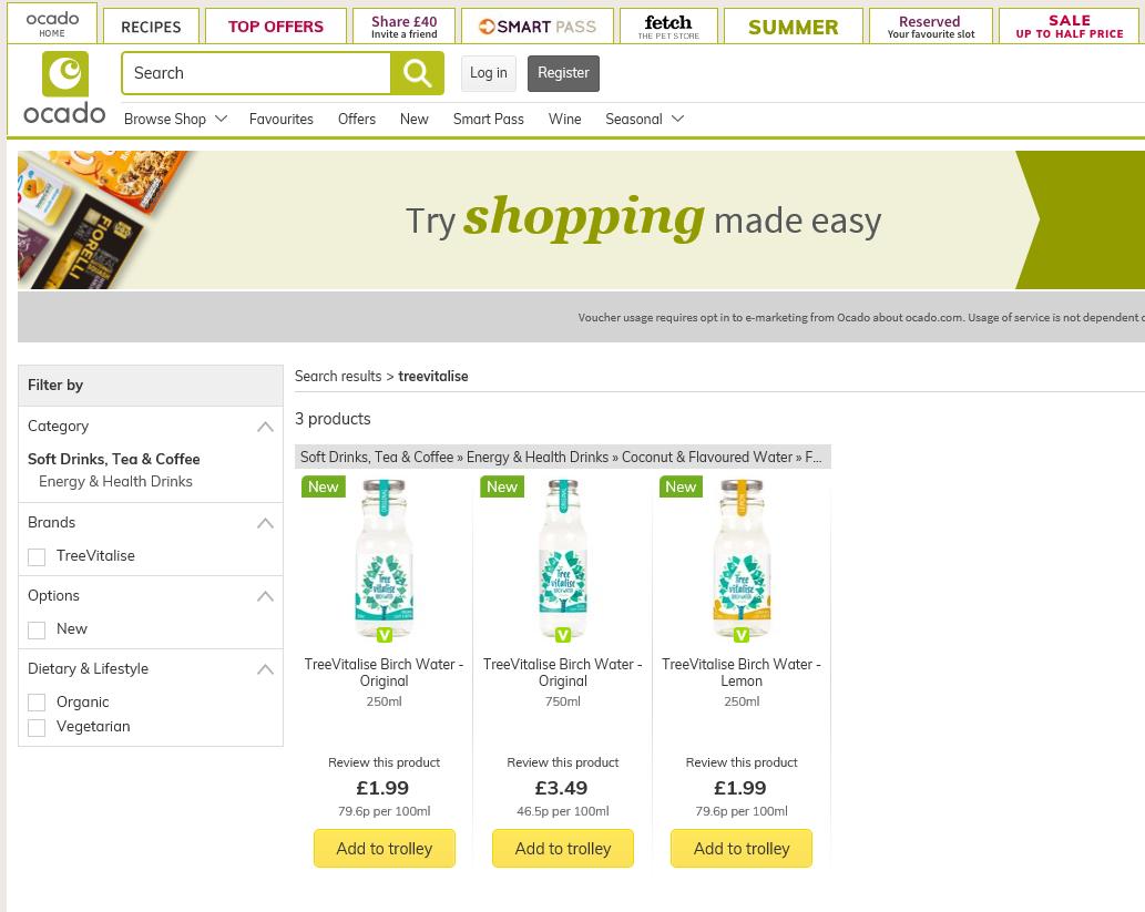 We are now available on #ocado!!! 🎉🎉🎉
Get your #birchwater today from ocado.com/search?entry=t…