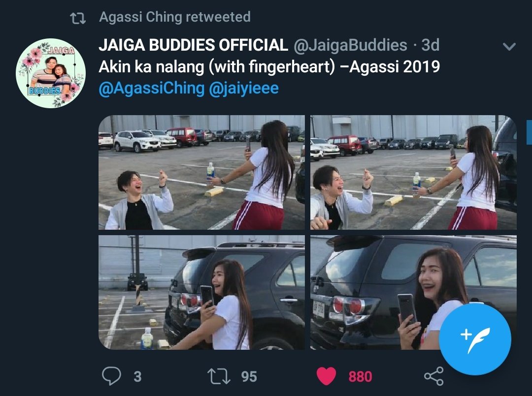 JaigaBuddies's tweet photo. Salamat sa pag notice sakin kuya Aga @AgassiChing at Ate Jai @jaiyieee ang saya ko kahit rt lang yan! Huhuhu sana soon ma fofollowback naninyo ako❤

SOLID JAIGA 🎉❤
07-13-19🔒 https://t.co/REHIB2aZfc