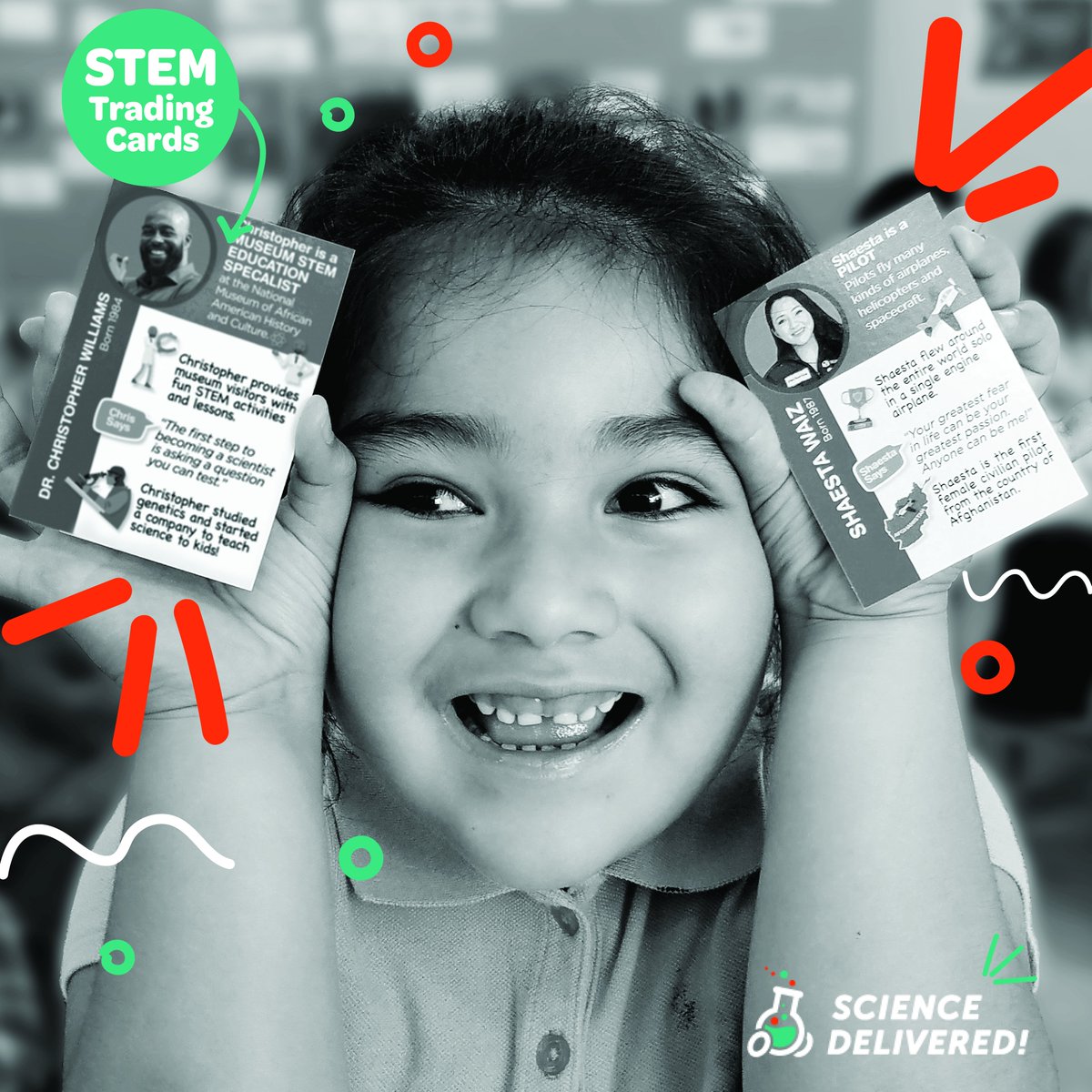 🎉🎉🎉BIG ANNOUNCEMENT! 🎉🎉🎉It’s finally here, the STEM Trading Card @kickstarter! Now everyone can collect and trade the unique #STEMSTARS that grace our cards. Check out the campaign right now!  kickstarter.com/projects/stemt… …