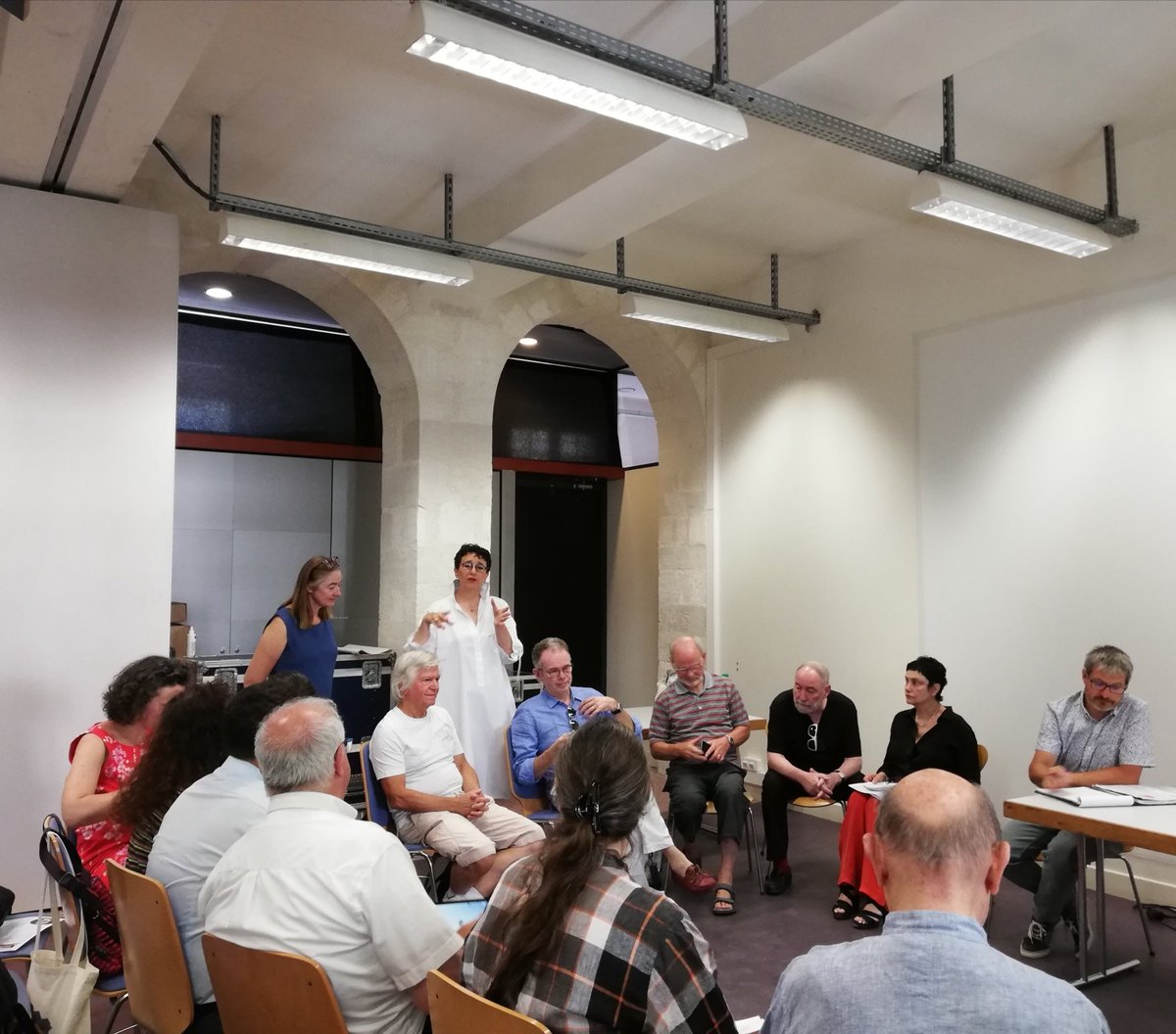 Aujourd'hui, la Maison des professionnels du spectacle accueille l'Université d'été de la Cofac (Coordination des Fédérations et Associations de Culture et de Communication), animée par Marie-Claire Martel, présidente de la Cofac. #MPS