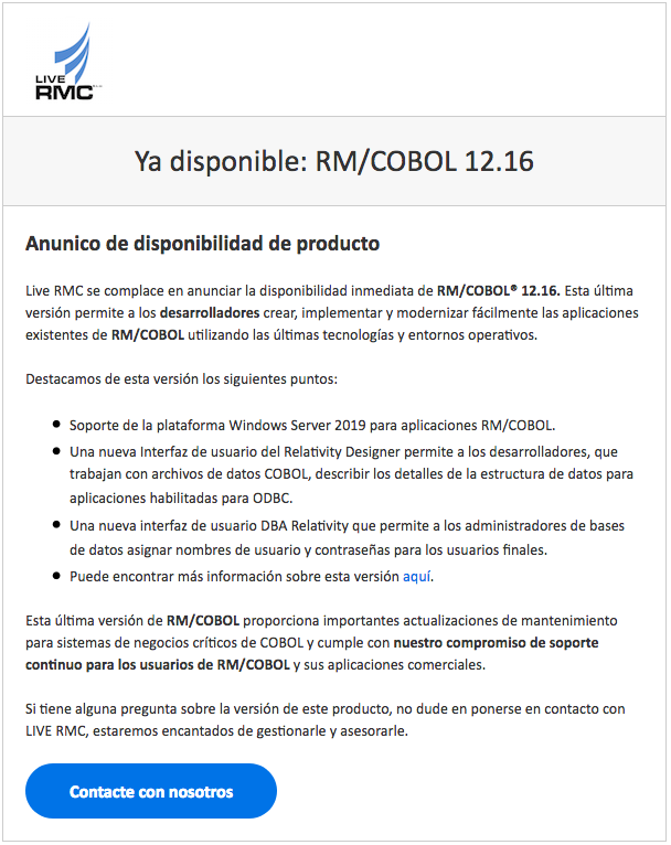 info_cobol's tweet photo. Disponible RM/COBOL 12.16 https://t.co/AgFrq5930c