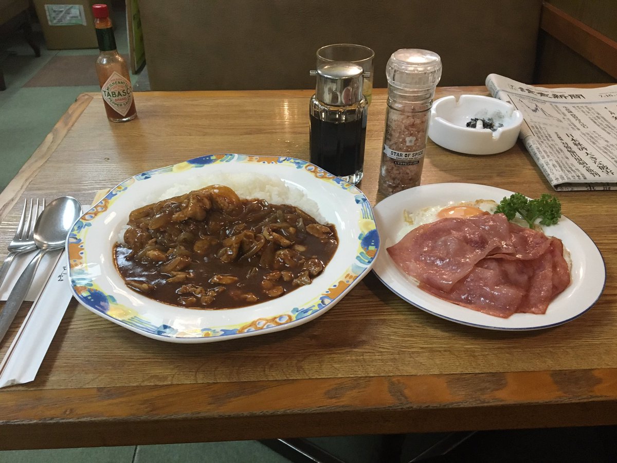 MarcoYossy's tweet photo. #洋食
#ハヤシライスとハムエッグ
#山手駅そば
#北欧
以前住んでいた山手駅そばの50年続く洋食屋でビーフハヤシとハムエッグを喰らいました。優しい味のハヤシライスとハムエッグが絶妙…魚屋のタコオヤジ���、引退してタけど、元気そうでなにより(￣▽￣)❣️ご馳走様でした。 https://t.co/fQ2BmRWpMX