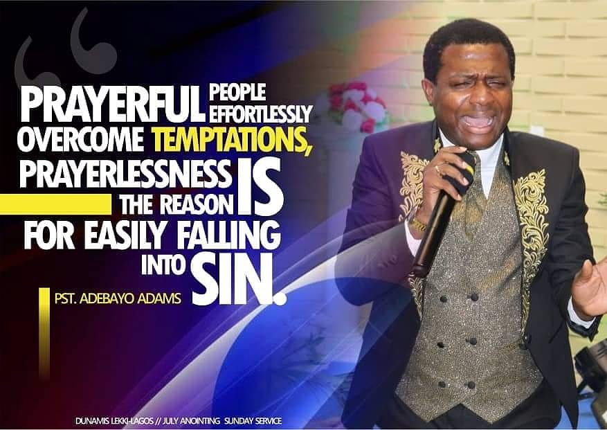 bayodavidadams's tweet photo. #PRAYERFUL people effortlessly overcome #TEMPTATIONS because #PRAYERLESSNESS is the reason for easily falling into #SIN.
- At the place of prayer, grace and strength to overcome sin and temptations, are contacted.
- The prayer altar is where iniquity surrenders to His grace. https://t.co/D9rH0IeUAB