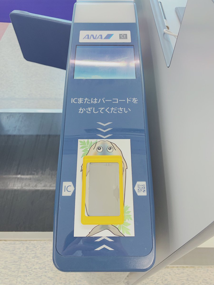 Kayo Yabushita V Twitter 八丈島空港のチェックインゲートにあるic読み取り機に くさやのイラストを見るたびに和む 地方の空港とかで他にもあるのかな それにしてもなぜくさや 八丈島