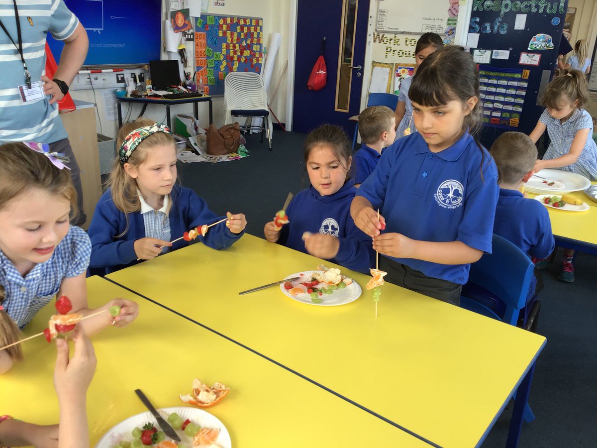CoedGlas2023's tweet photo. Fruit skewers for our fun garden party this afternoon. #fruitastic @CoedGlas2023 https://t.co/bnFuyLR7ob