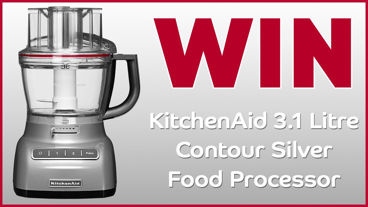 HartsOfStur's tweet photo. For a chance of winning this gorgeous KitchenAid 3.1 Litre Contour Silver Food Processor, tell us below what delicious dish you would make for the family to enjoy with it. Deadline for entries midnight on 18-08-19. UK only. Good luck 😀 #InItToWinIt https://t.co/f4nJCoplpO