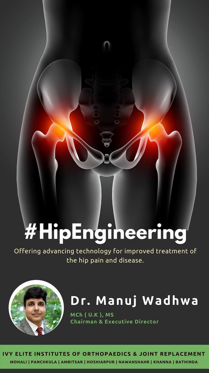 DrManujWadhwa's tweet photo. #HipEngineering

Technology Advancements and Approaches for improving hip pain &amp; diseases by Dr. Manuj Wadhwa ( Chairman &amp; Executive Director, Ivy Elite Institutes of Orthopaedics &amp; Joint Replacement )

To schedule an appointment, please visit our website https://t.co/CvrQRMYCko https://t.co/FLAfETwhf7
