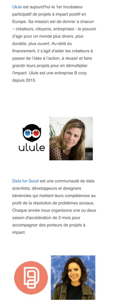 Jean_MOREAU_'s tweet photo. Bienvenue aux 4 nouveaux adhérents #TechForGood de la semaine chez @FEcoSocialeTech : @wedogood_co, @HelloZackFR, @ululeFR &amp; @DataForGood_FR ! 
https://t.co/Tuivg4yk6v https://t.co/EcjyKfIdHc