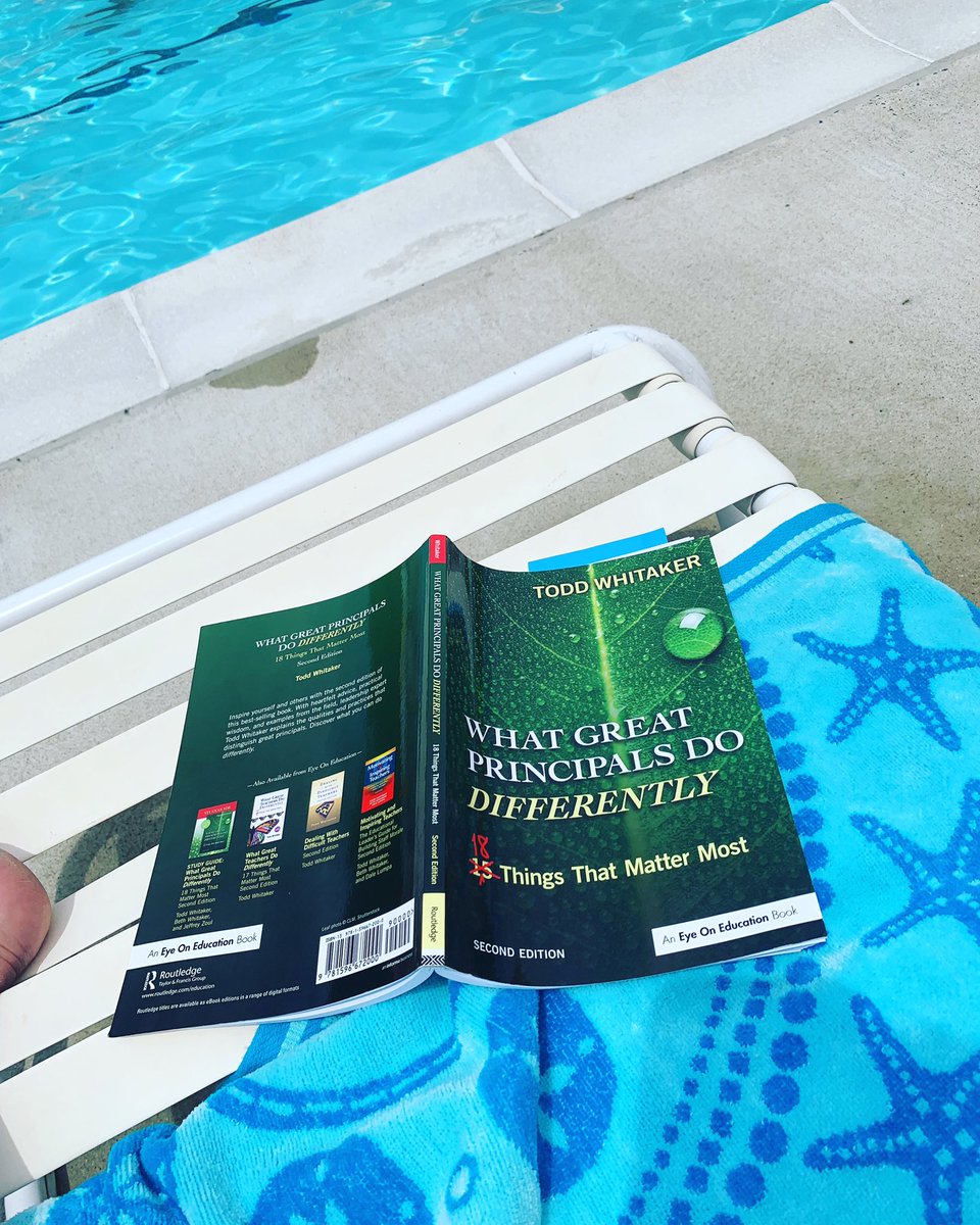 OMMNAACPS's tweet photo. Ms. Smith, our Principal, is reading Todd Whitaker’s ‘What Great Principals do Differently.’ What are you reading? Send us a pic or tag us with #OMMNSummerReads #AACPSAwesome #OMMNPRIDE #DontForgetToReadThisSummer https://t.co/rNG757CMtG