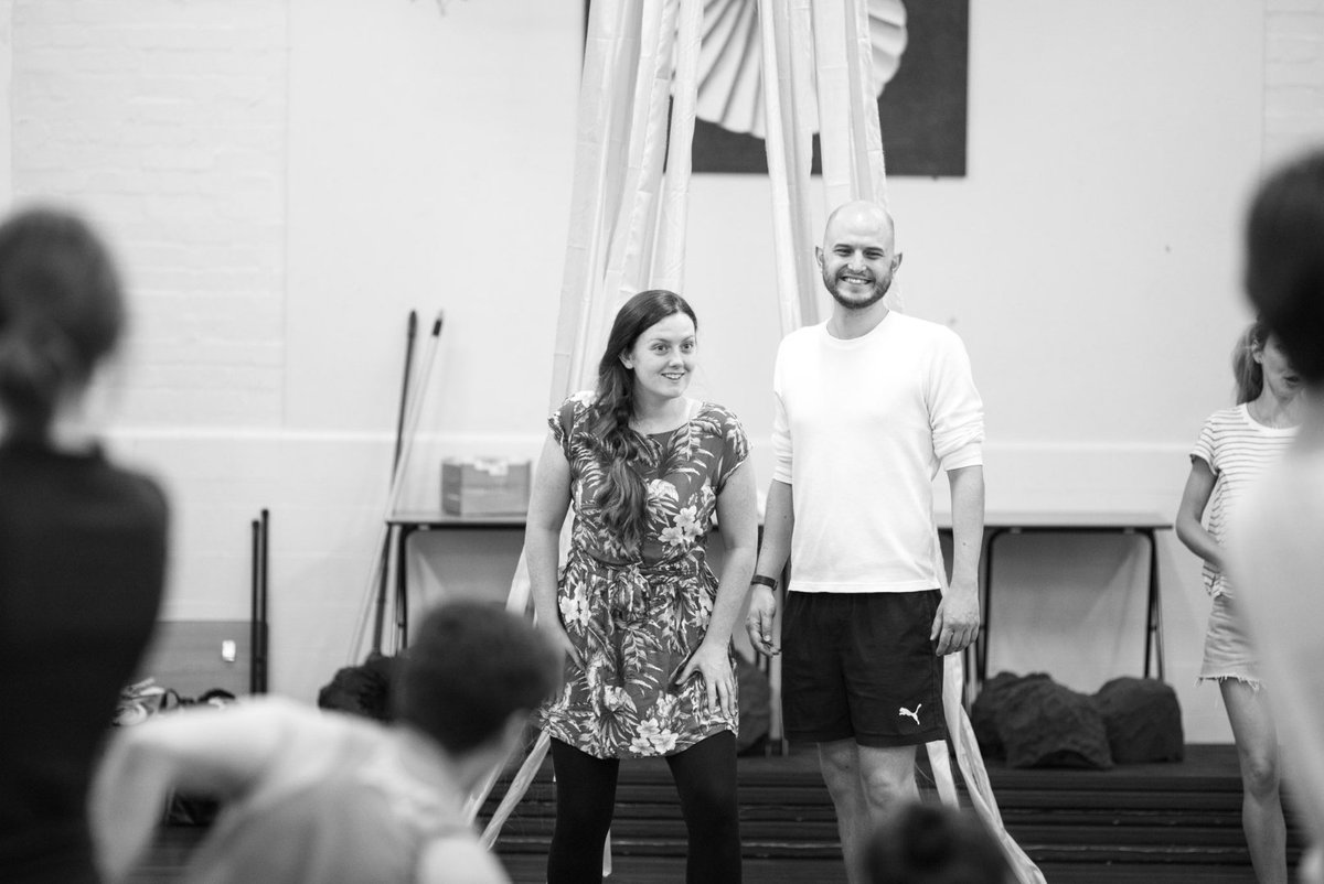 In rehearsal with the lovely <a href="/RhiannonLlew/">Rhiannon Llewellyn</a> for <a href="/WaterperryOpera/">Waterperry Opera Festival</a>'s Fairy Queen. Smiley Titania and Oberon.