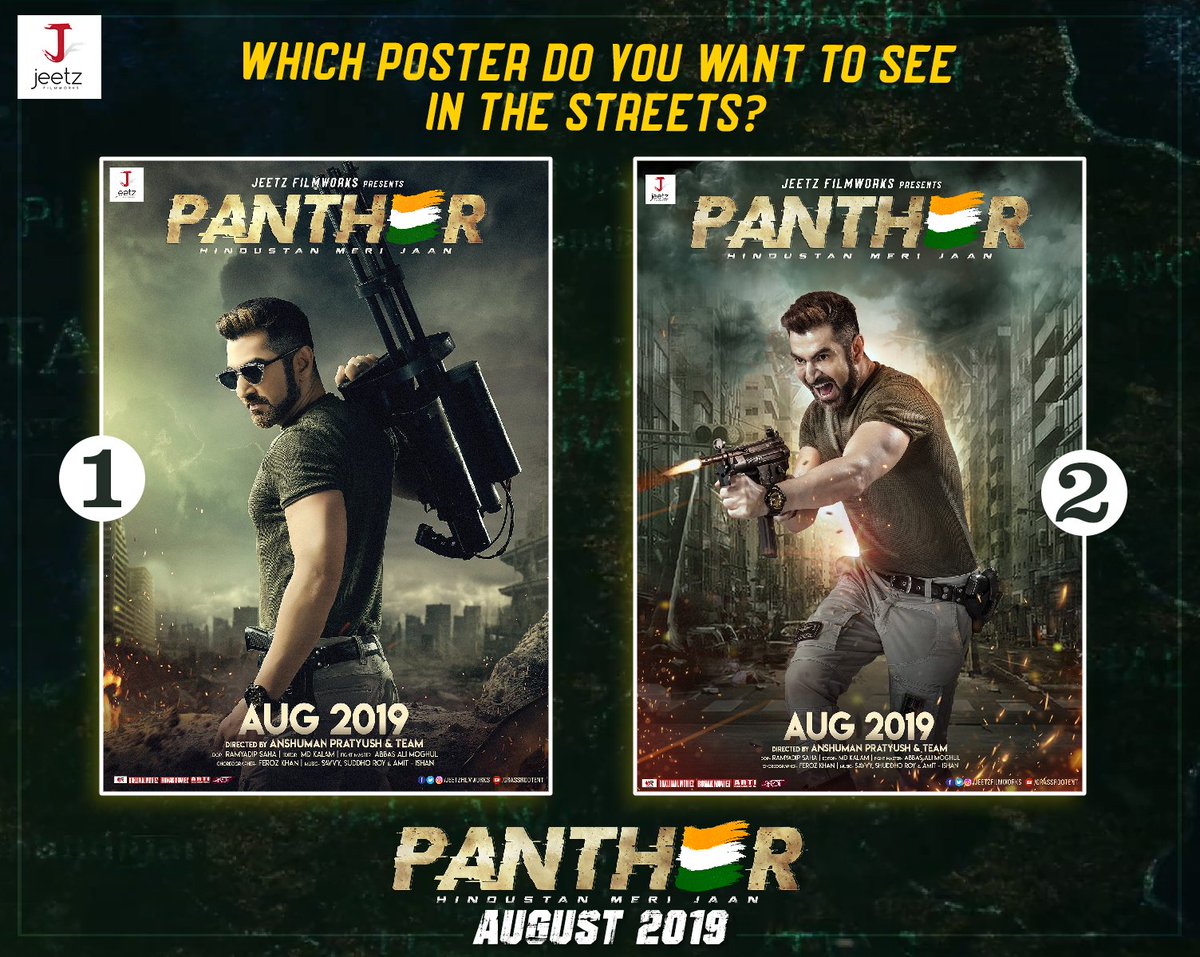 GRASSROOTENT's tweet photo. Let us know your opinion in the comment section below!
#Panther #HindustanMeriJaan, Coming this #August2019.

@jeet30 @shraddhadas43 @iamthesaurav @a_pratyush @JeetzFilmworks @amitjumrani @gopalmadnani https://t.co/LqhUsRJAWf