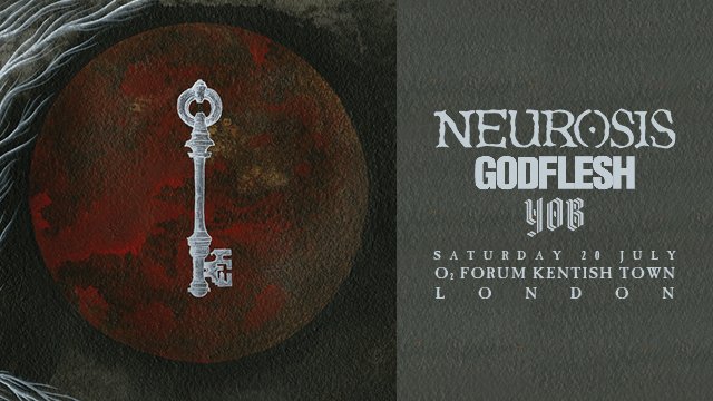 THIS SATURDAY 💀 The doomiest day of the year... standing is SOLD OUT, but there are still VERY limited seats available! 🔥 <a href="/neurosisoakland/">Neurosis</a> <a href="/JKBroadrick/">Justin K Broadrick</a> / #Godflesh and <a href="/quantumyob/">YOB</a> LIVE at @O2ForumKentish Town Sat 20th July 🤘 Last chance for tickets!! >> bit.ly/Neurosis_2019