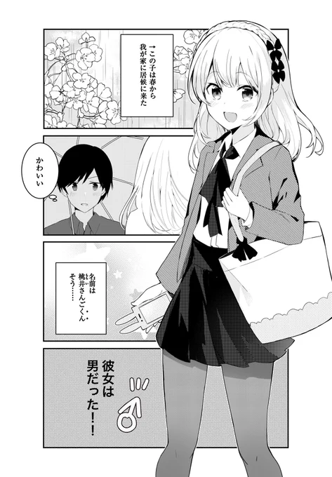 うちの男の娘が可愛いくて困ること
1/2 