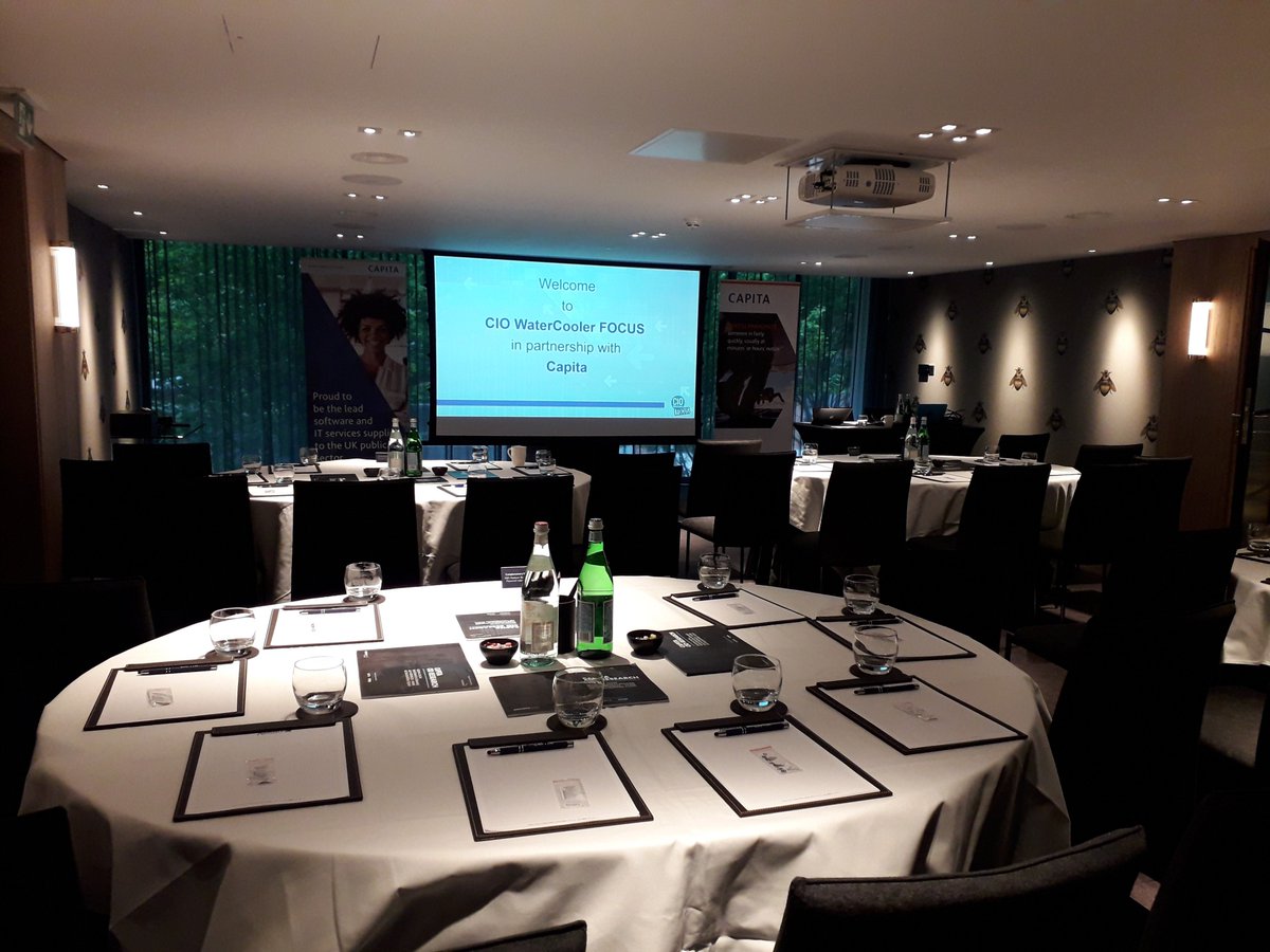 Capita_TS's tweet image. We&apos;re nearly ready for the @CIOWaterCooler Focus event today! Excited to meet all those attending and talk about all things #WorkspaceAgility