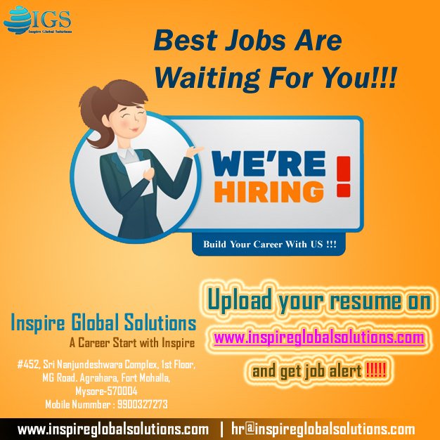 InspireGlobalS1's tweet image. #AndroidDeveloperjobs #PythonDeveloperjobs #WebDesignerDeveloperjobs #StoreInchargejobs #HRExecutivejobs #TeleCallersjobs #nonvoicejobs #InspireGlobalSolutions #marketingexecutivejobs #frontoffice #backofficeexecutivejobs #Dataentryjobs #fieldworkjobs #receptionistjobs #adminjobs
