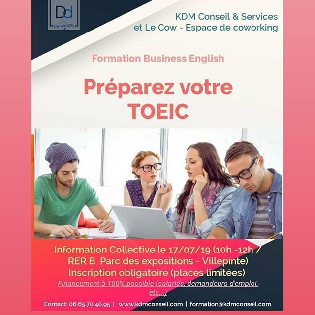Tu n'es pas très bon en anglais ?  Mais tu as conscience que c'est un frein dans ta carrière... Viens profiter d'une formation TOEIC qui peut être Gratuite selon ton éligibilité. Formation : Kdm Conseil ift.tt/2k7T87T