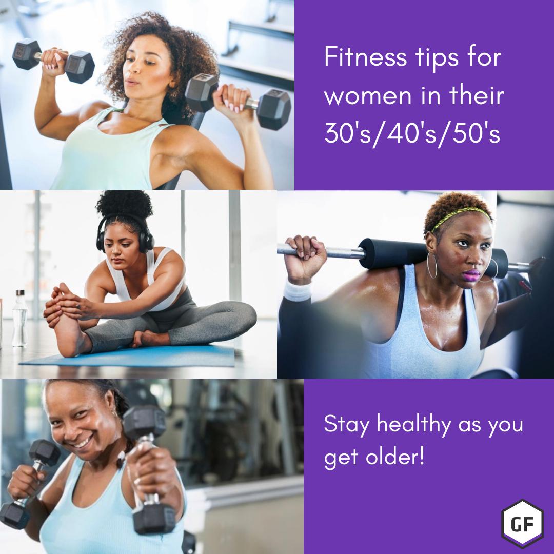 GrpFit's tweet image. 🗣Ladies ladies we all know that our bodies are our temple and how well we take care of them determines how long we will live. For all the women in their 30’s/40’s/ and 50’s, GrpFit’s got your back. ✊🏾👏🏽
Fitness tips for women in their 30s/40s/50s :buff.ly/2jMx8zl