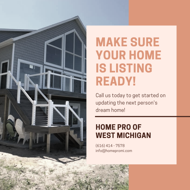 HomeProMI's tweet image. We know summer is the season of listing your home, so make sure you have everything covered! Need updating? Call us today!