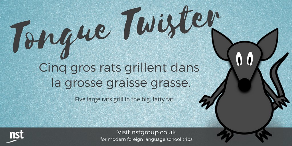 How do you say tongue twister in French? 'Virelangue' - or literally, turn of the tongue! Can your #French language students master this one?! #MFL #mfltwitterati #LanguageLearning #TongueTwisterTuesday