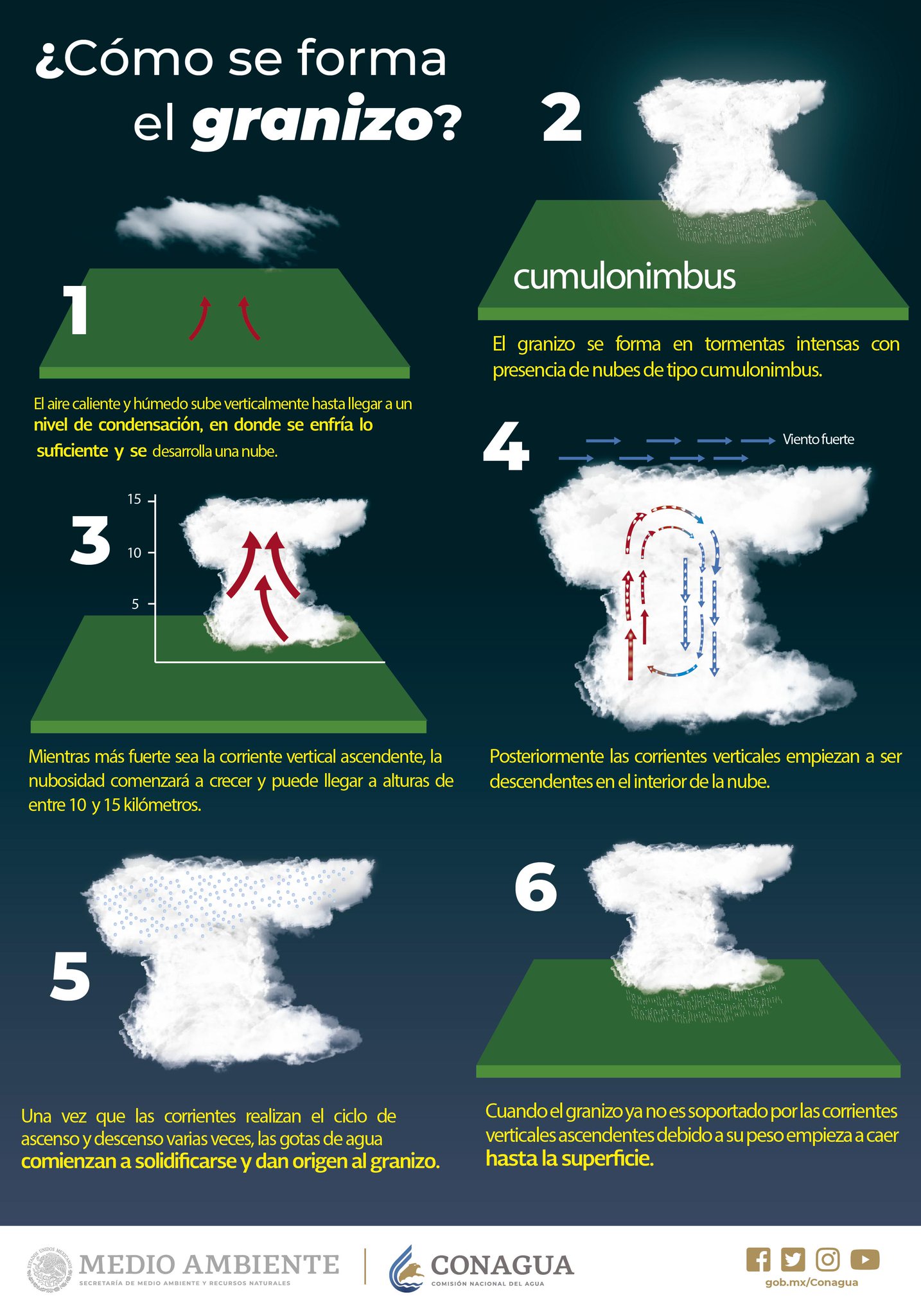 sátira Insustituible A nueve CONAGUA Clima no Twitter: "¿Sabes cómo se origina el #Granizo 🌨️? En el  siguiente gráfico te explicamos cómo se forma en las nubes  https://t.co/Xzu5ATwYta" / Twitter