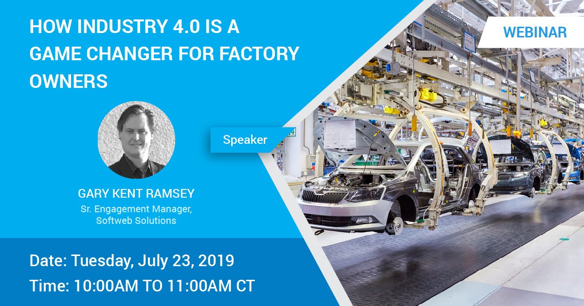 softwebchicago's tweet image. Industry 4.0 is indeed a game changer. Join us for our #Webinar and enable your enterprise to collect critical production and operational data that can be used to reduce costly downtime and increase production efficiency: bit.ly/2k4iKTg
#SmartFactor #SmartProductLine