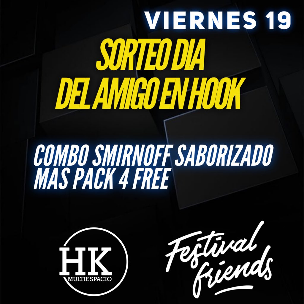 HOOKledesma's tweet photo. Empezamos a Activar La Semana Con Un Sorteo #FestivalFriends 🔥FESTEJAMOS EL DIA DEL AMIGO CON TODO 🔥 👇🏼👇🏼
Sorteamos 👇🏼
👉🏻 COMBO DE SMIRNOFF SABORIZADO MAS PACKS DE FREE
Para Participar
1-DALE RTW A LA PUBLICACION
2-COMENTA ETIQUETANDO A LOS AMIGOS CON LOS QUE LO COMPARTIRIAMOS https://t.co/TQSiupi7EL