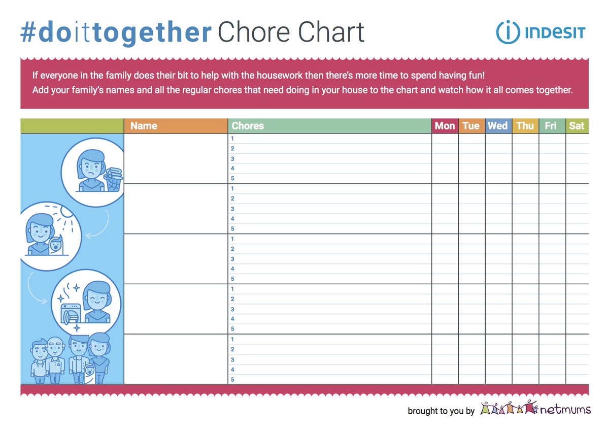 Family Daily Chore Chart