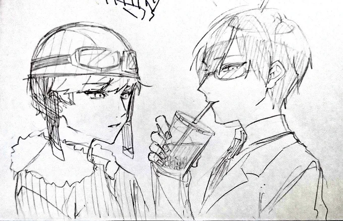 これはsypくんとタピオカ飲んでるでぇせんせ 