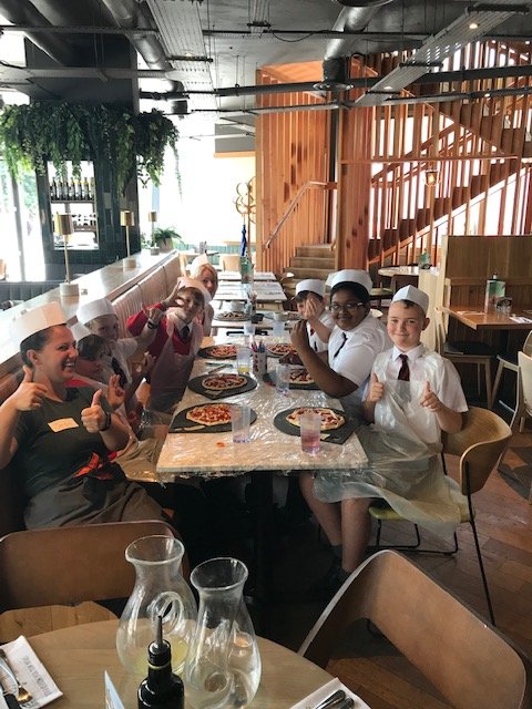 cathschool's tweet photo. Making a meal of our morning @askitalian Chelmsford.
Big thank you to all the staff for helping us learn how to make delicious pizzas and pronounce some key Italian words. https://t.co/5sCDrv0FOP